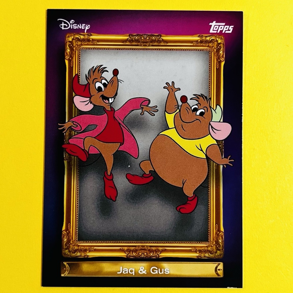 2026 Topps Disney‎ Neon Jaq & Gus FF-20 Family Frame Cinderella Insert